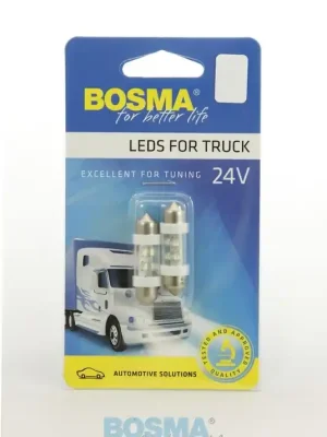 Žárovka sufit 24V/5W SV8,5 4xLED BOSMA - sada 2ks Finální Výprodej