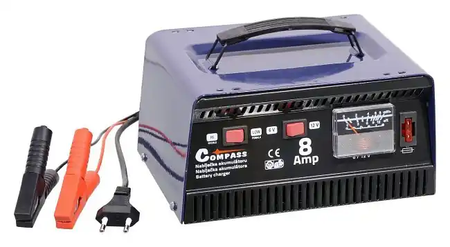 Automatická nabíječka autobaterie METALLIC 8Amp 6/12V TÜV/GS - Compass Značkový
