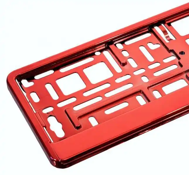 Barevná podložka pod SPZ Compass - Red Metallic Jen Po Omezenou Doba