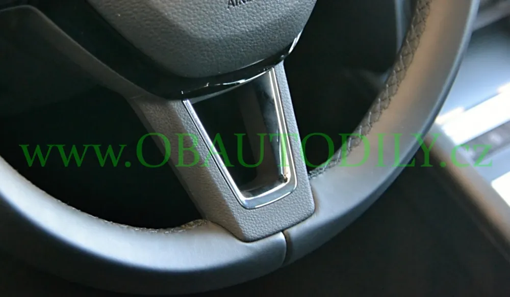 Autentický Chromový rámeček do volantu (kulatý) original - bez nápisu