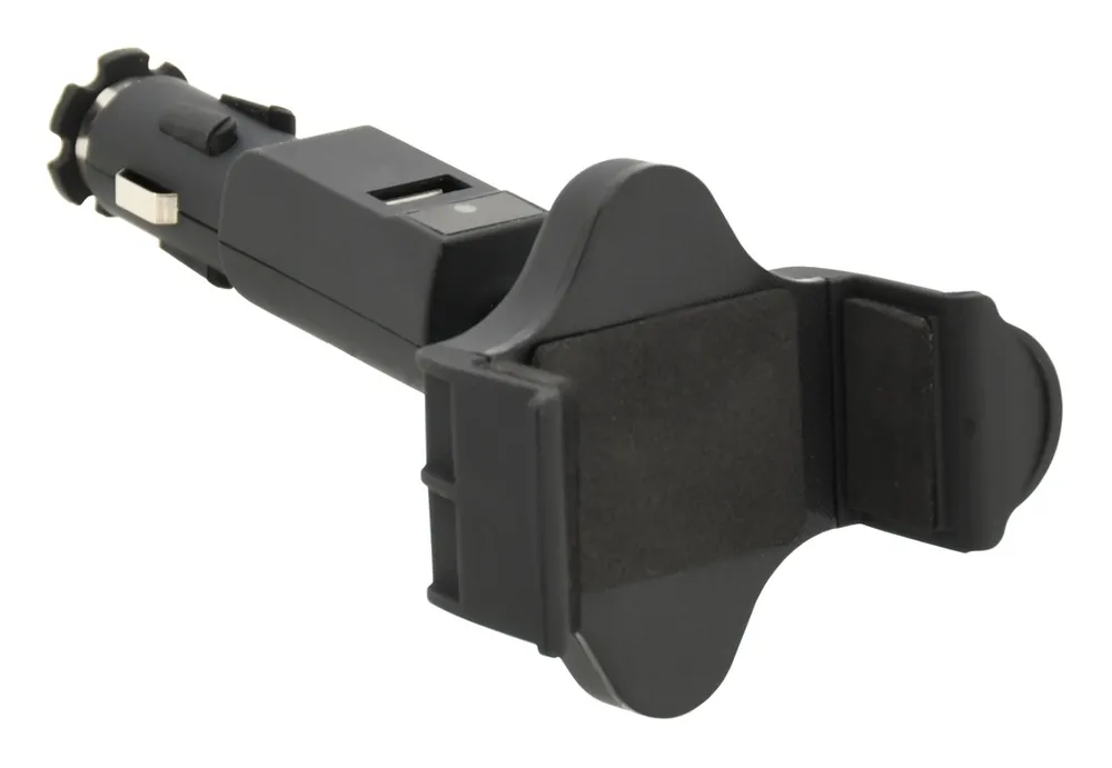 Expresní Doručení Držák telefonu do zásuvky SOCKET 12/24V 1 x USB - Compass