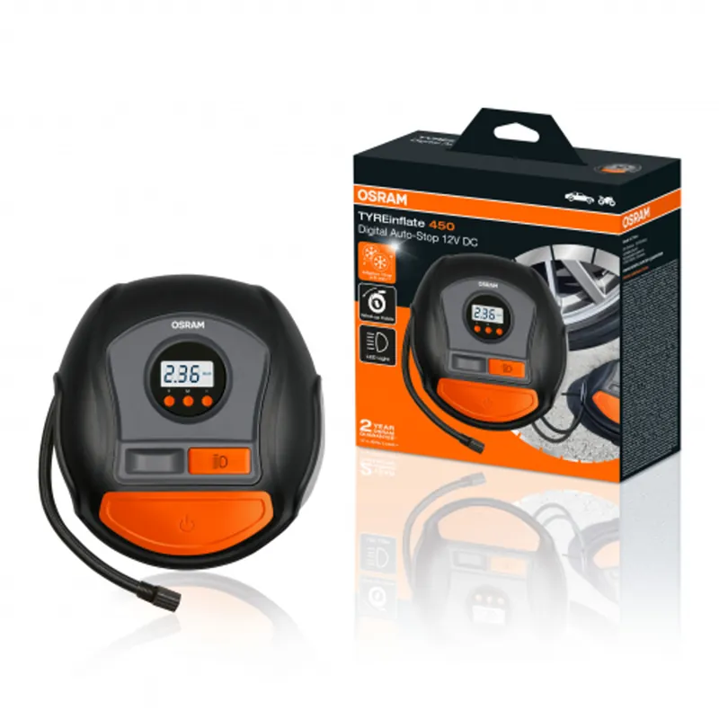 Expresní Doručení Kompresor digitální TYREinflate 450 12V - Osram