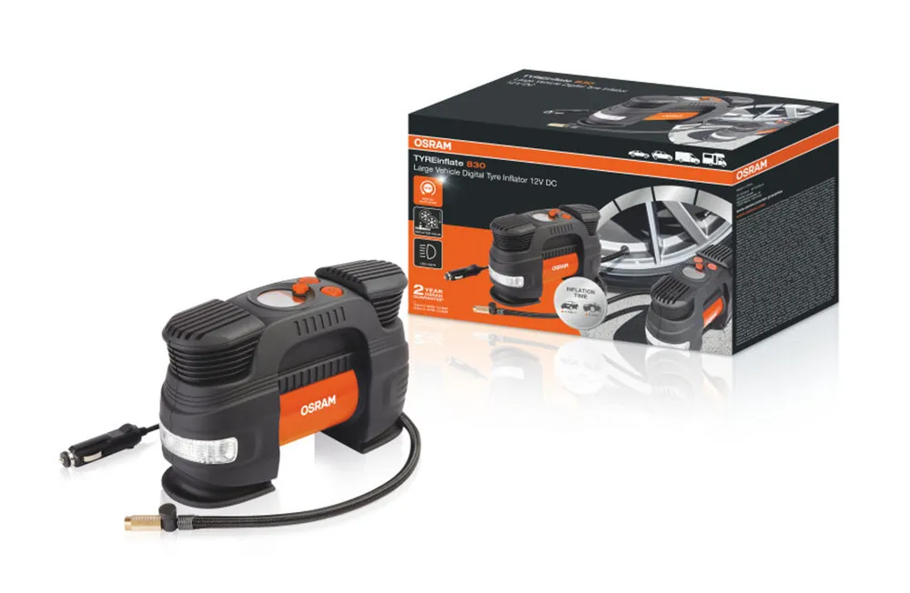 Novinka Kompresor digitální TYREinflate 830 Connect 12V - Osram