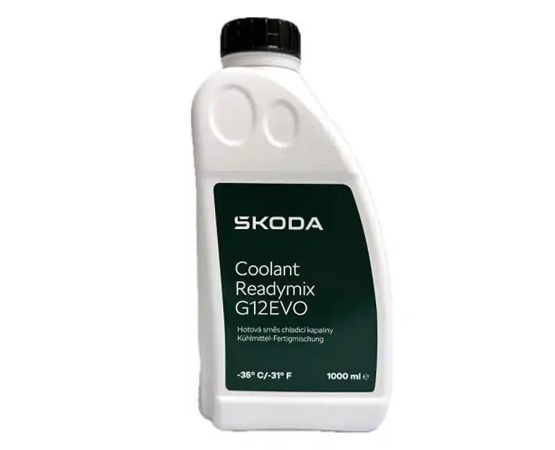 Cenově Výhodný Hotová směs chladící kapaliny G12evo ŠKODA (náhrada za G13) original - 1 litr
