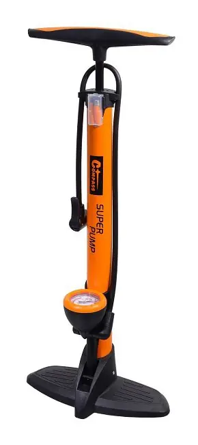 Hustilka ruční 530 x 38 mm SUPER PUMP s manometrem - Compass Výhodná Nabídka