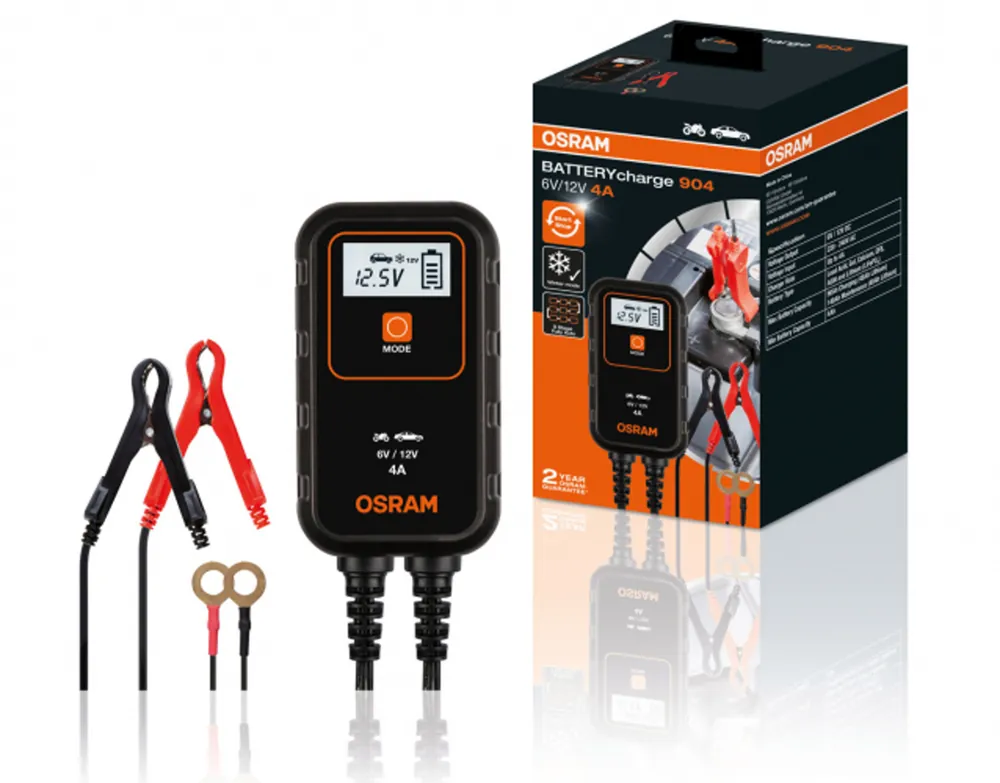 Cenově Výhodný Inteligentní nabíječka baterií 6/12V 2/4A charge 904 - Osram