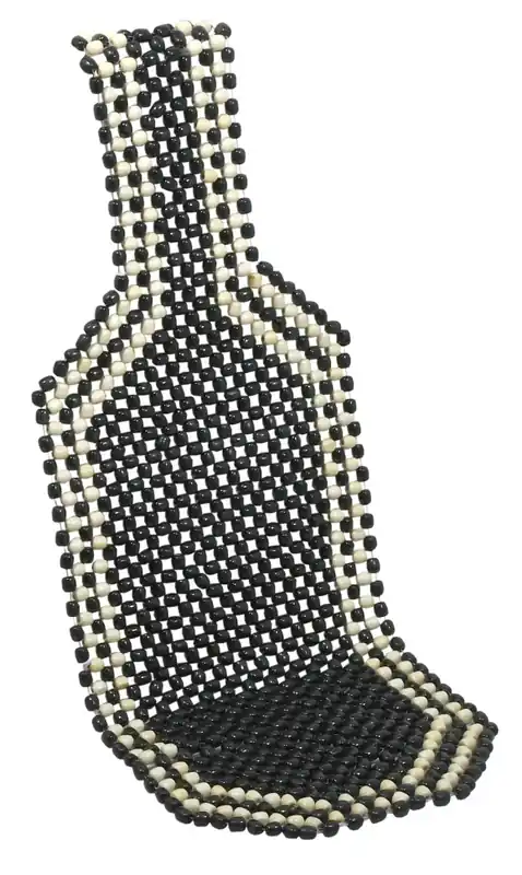 Dokud Zásoby Vydrží Kuličkový potah BLACK na přední sedadla 127 x 38 cm - černo-šedý