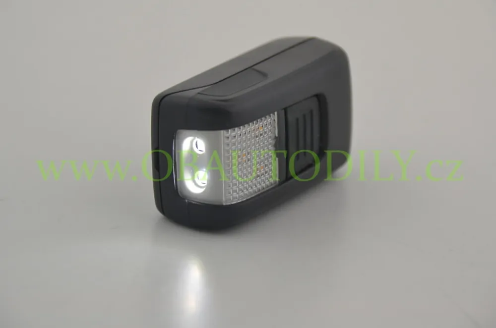Magnetická přenosná LED svítilna ŠKODA do kufru original - černá Akční Nabídka
