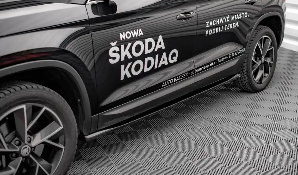 Nakupujte Hned Škoda Kodiaq facelift-Boční prahové nástavce Mk1 (černý lesk) Maxton
