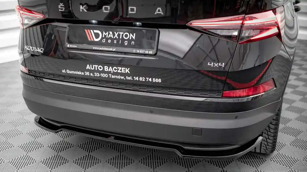 Horká Nabídka Škoda Kodiaq facelift-Spoiler zadního nárazníku Mk1 (černý lesk) Maxton