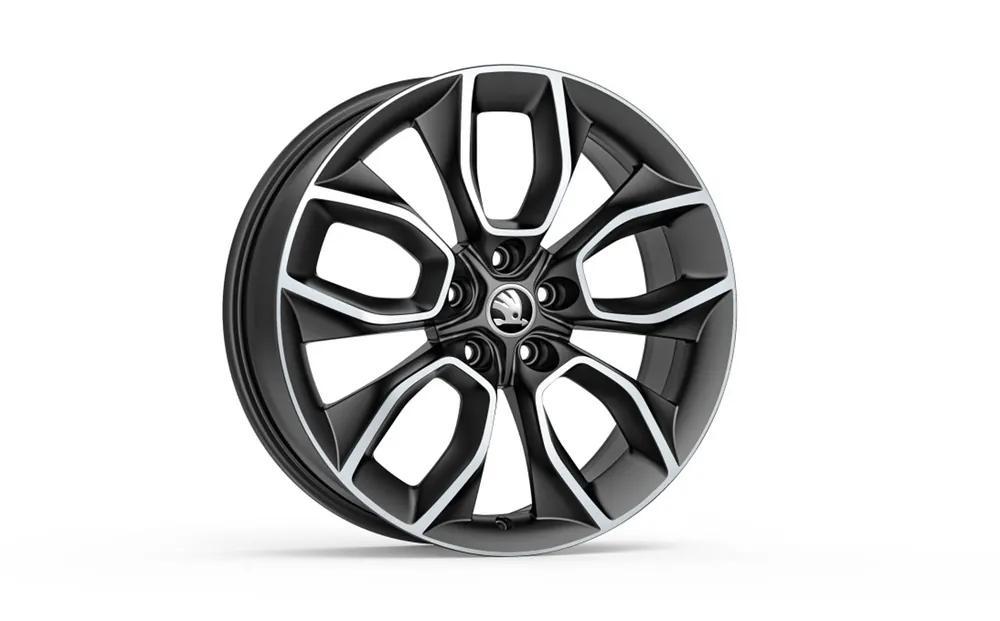 Škoda Kodiaq-ALU kolo CRATER 7Jx19“ ET 43 original - matná černá Víkendová Akce
