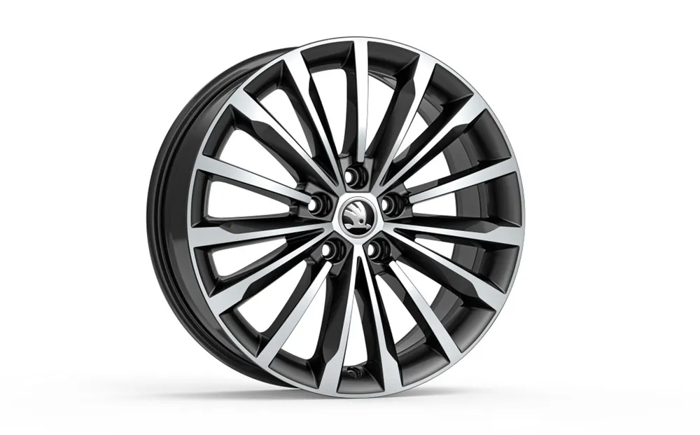 Škoda Kodiaq-ALU kolo TRINITY 7,0J x 18“ ET 43 original - černá metalíza Zlevněný
