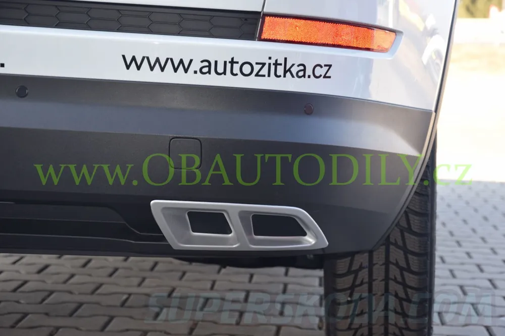 Škoda Kodiaq-Atrapy výfuku TURBO design RS - alu look Ověřený