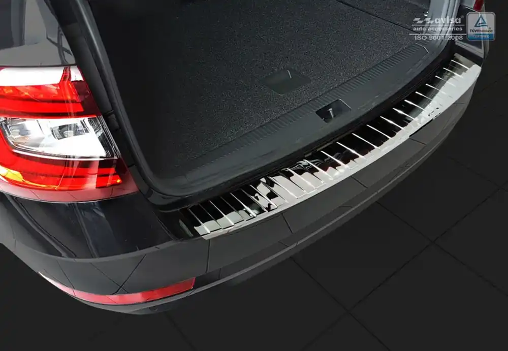 Škoda Octavia III combi facelift-Kryt nárazníku nerez AVISA - chromový lesk Vrácení Zdarma