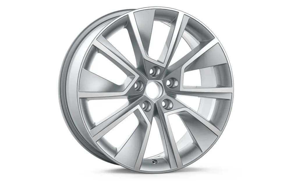 Přímo Od Výrobce Škoda Octavia III, IV-ALU kolo BRAGA 7,5Jx18“ ET 48 original - stříbrná metalíza