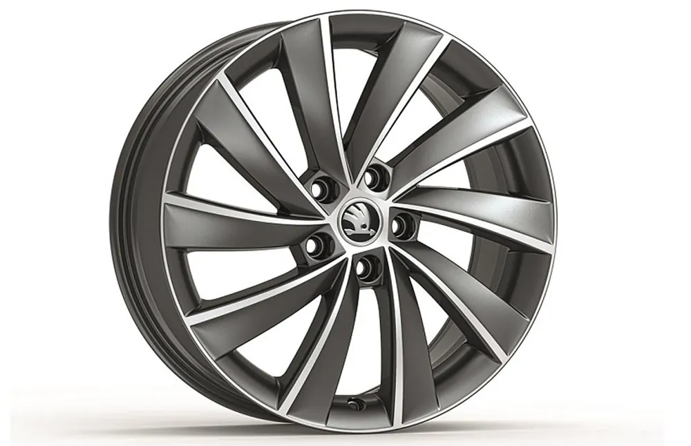 Omezená Nabídka Škoda Octavia III-ALU kolo TURBINE 7,5Jx18“ ET 51 original - antracitová metalíza