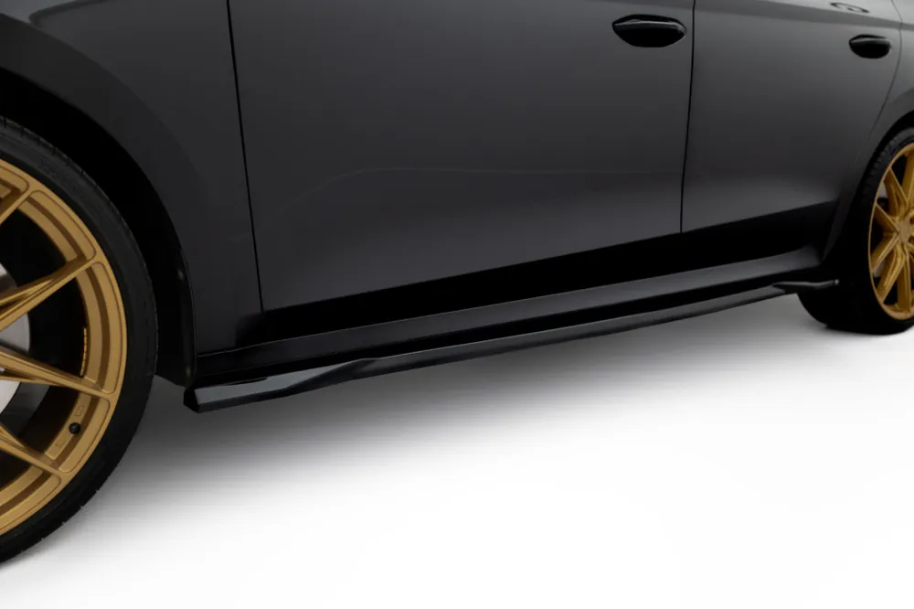 Nejlepší Volba Škoda Octavia IV RS-Boční prahové nástavce Mk4 (černý lesk V1) Maxton