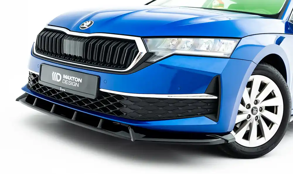 Dokud Zásoby Vydrží Škoda Octavia IV facelift-Spoiler předního nárazníku Mk4 (černý lesk) Maxton