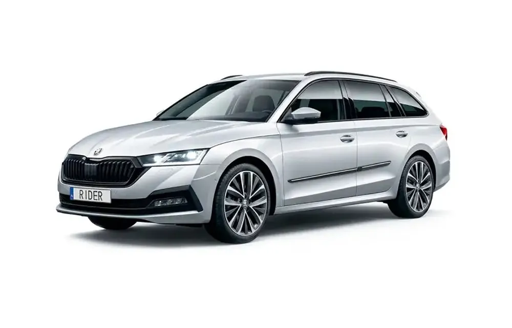 Škoda Octavia IV-Boční ochranné lišty RIDER (chrom line) - 4 ks Akce