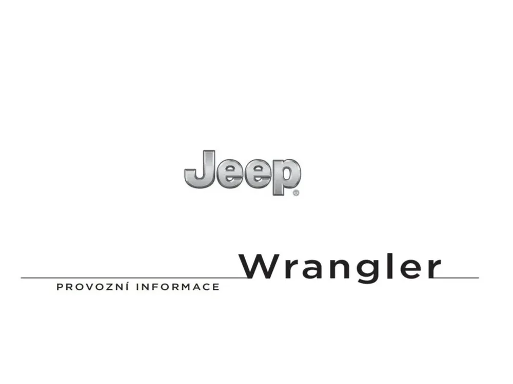 Nejprodávanější Manuál pro Jeep Wrangler JK (2008-2016)