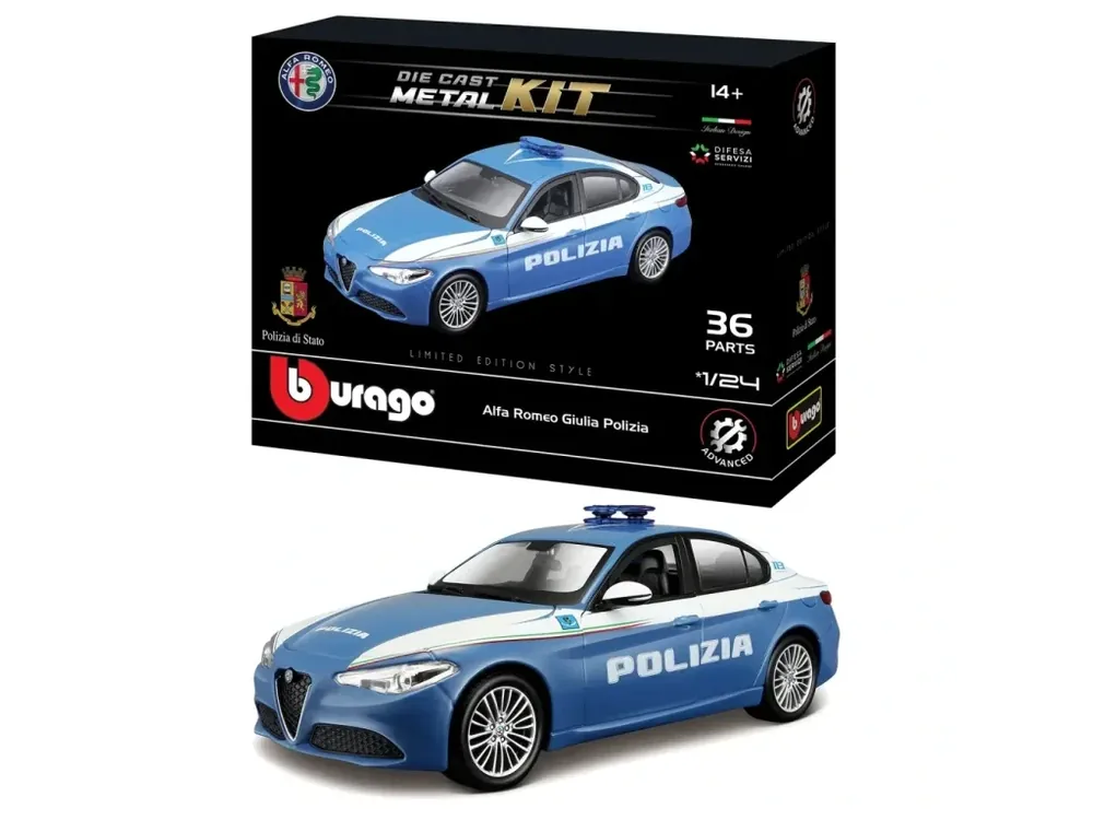 Cenová Bomba Alfa Romeo Giulia Polizia Stavebnice Bburago 1 24