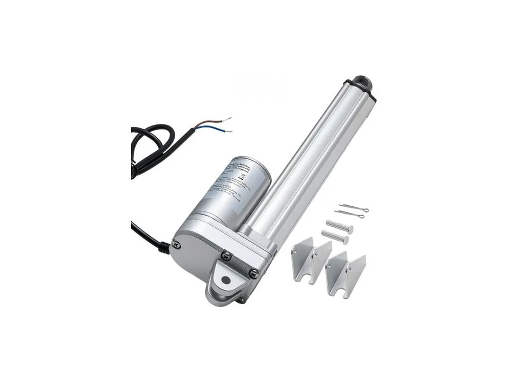 Akční Nabídka Lineární aktuátor 12V, zdvih 203,2 mm, vodotěsný lineární aktuátor IP65, tažná síla 675 lbs/3000 N, rychlost otáčení 0,2"/s s montážním držákem pro solární sledovače, průmyslové stroje, otvírač dveří