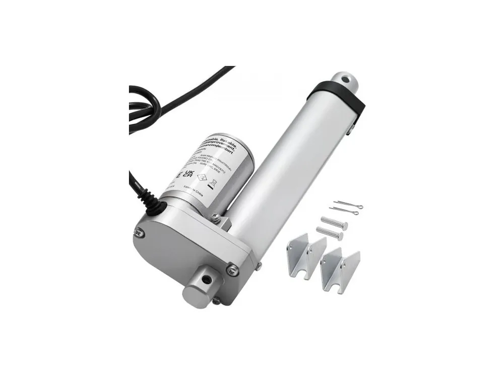 Aktuální Lineární aktuátor 12V, zdvih 101,6 mm, vysokorychlostní 15 mm/s, lineární aktuátor 1000 N - s krytím IP54 a montážním držákem pro zvedací stůl, polohovací křesla, otvírač okenních a dveří