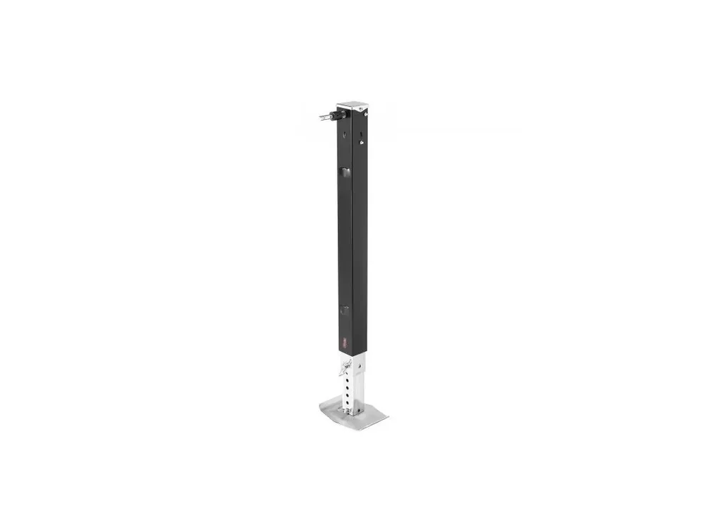 Akční Cena Noha pátého podvozku RV 179013, univerzální náhrada za pátý podvozek 825 mm kompatibilní se systémy Lippert Venture, Atwood, Stromberg Carlson, s čepem a základnou, černá