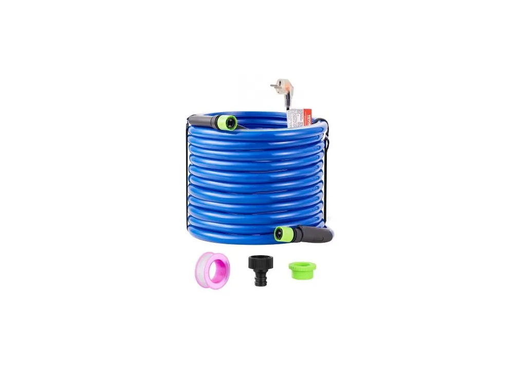 Hadice pro karavan, 75 stop, vyhřívaná pitná voda, nemrznoucí směs do -45 °F, automatická samoregulace, vnitřní průměr 5/8" s rychlospojkou, bez olova a BPA Bezpečná Platba