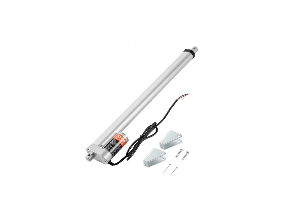 Lineární aktuátor 12V 45,7 cm vysoké zatížení 149,7 kg/1500N 0,5 cm/s krytí IP54 Akční Cena