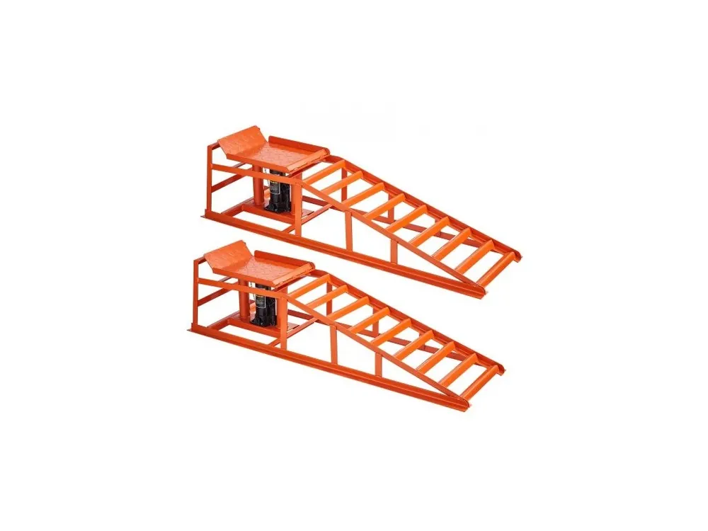 Nejprodávanější Hydraulické rampy pro automobily , 2 ks 5T 11000 lbs, výška zdvihu 270-360 mm, hydraulické rampy pro vozidla s vysokou nosností, přenosné zvedáky pro údržbu domácích garáží a výměnu oleje, opravy nákladních vozidel