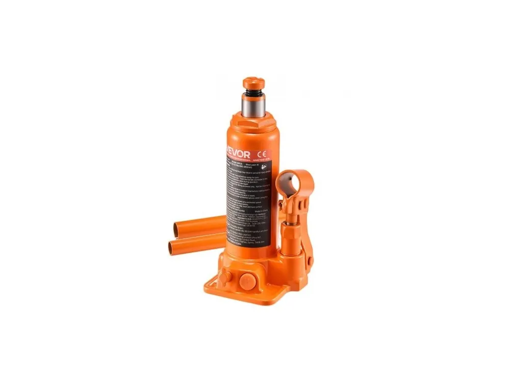 Hydraulický zvedák , nosnost 4 tuny, rozsah zdvihu 185–350 mm, hydraulický svařovaný zvedák pro vysoké zatížení pro automobily, SUV, pickupy, opravy automobilů, bytové výtahy a zemědělské stroje, oranžová Objednat Nyní