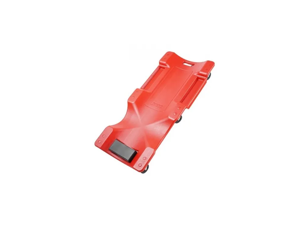 Pouze Dnes Plastový pojízdný vozík pro mechaniky, 1016 mm, nosnost 158,8 kg, automobilový pojízdný pojízdný vozík do garáže s tvarovanou ergonomickou karoserií z HDPE, polstrovanou opěrkou hlavy a dvěma odkládacími přihrádkami na nářadí, 6 koleček, pro