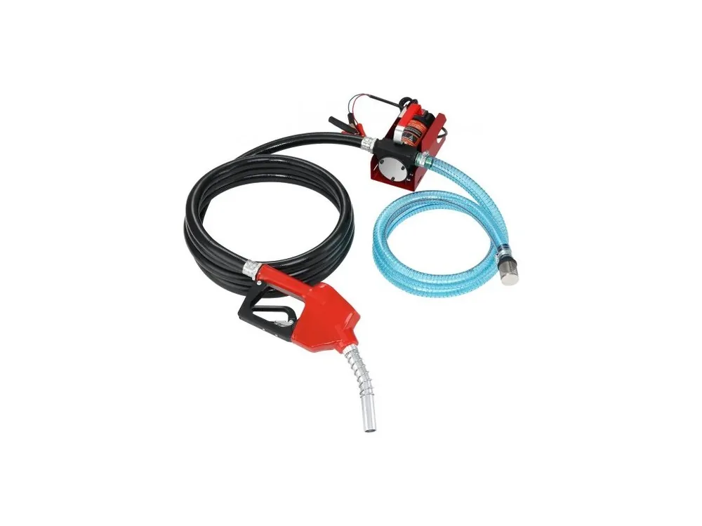 Aktuální Přečerpávací palivové čerpadlo , 12 V DC, 37,9 l/min, zdvih 798,6 cm, přenosná elektrická odsávací sada pro naftu s automatickou uzavírací tryskou, výtlačnou a sací hadicí pro naftu, petrolej a transformátorový olej