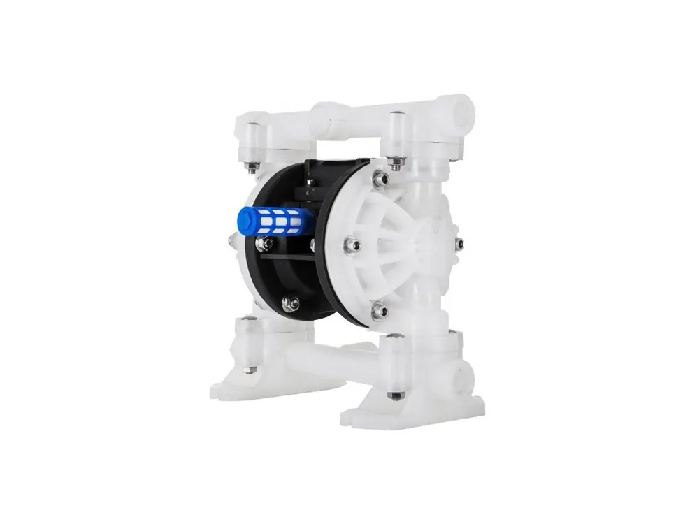 Dvojité membránové čerpadlo Air 7GPM 100PSI Polypropylenové membránové vodní čerpadlo s 1,3cm vstupním a výstupním portem Membránové vzduchové čerpadlo s maximální výtlakem 6900,7 cm Pneumatické membránové čerpadlo s utěsněným kulovým ventilem Sezónní Sleva