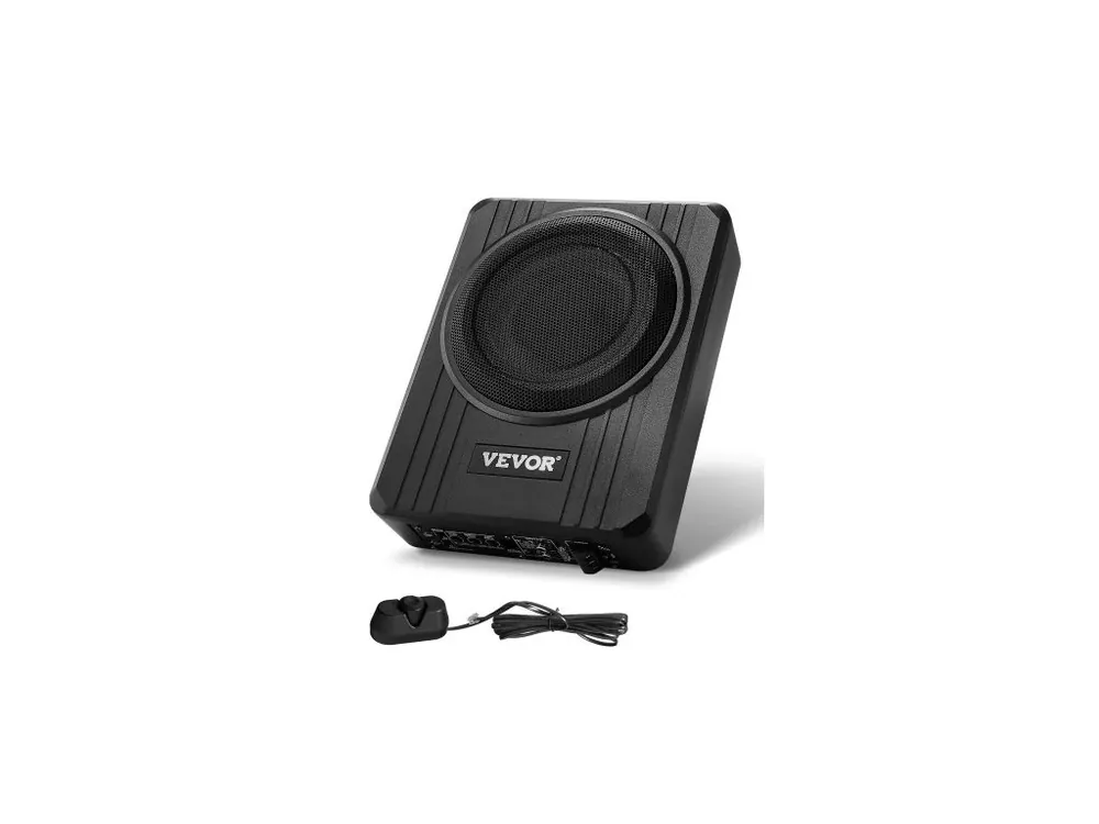 8" 400W subwoofer do auta pod sedadlo, tenké aktivní subwoofery do auta pod sedadlo, nízkoprofilový audio subwoofer s vestavěným zesilovačem, vstup pro vysoké/nízké úrovně a regulátor hlasitosti pro SUV, auta, nákladní auta, obytné vozy Akční Cena