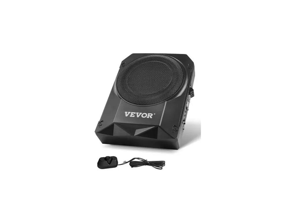 10" 400W subwoofer do auta pod sedadlo, tenké aktivní subwoofery do auta pod sedadlo, nízkoprofilový audio subwoofer s vestavěným zesilovačem, vstup pro vysoké/nízké úrovně a regulátor hlasitosti pro SUV, auta, nákladní auta, obytné vozy Speciální Cena
