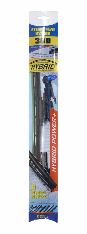 Stěrač HYBRID 300mm + 11 adaptérů TEFLON Speciální Cena