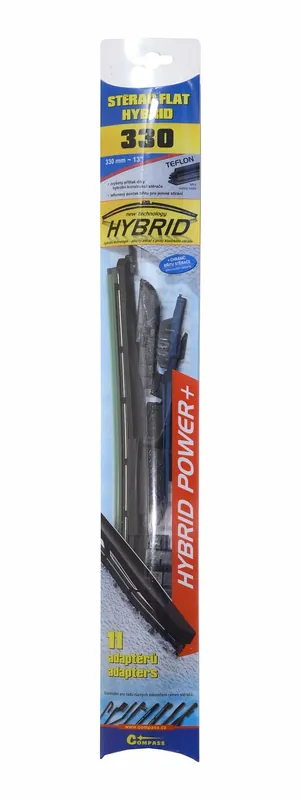 Stěrač HYBRID 330mm + 11 adaptérů TEFLON Pouze Dnes