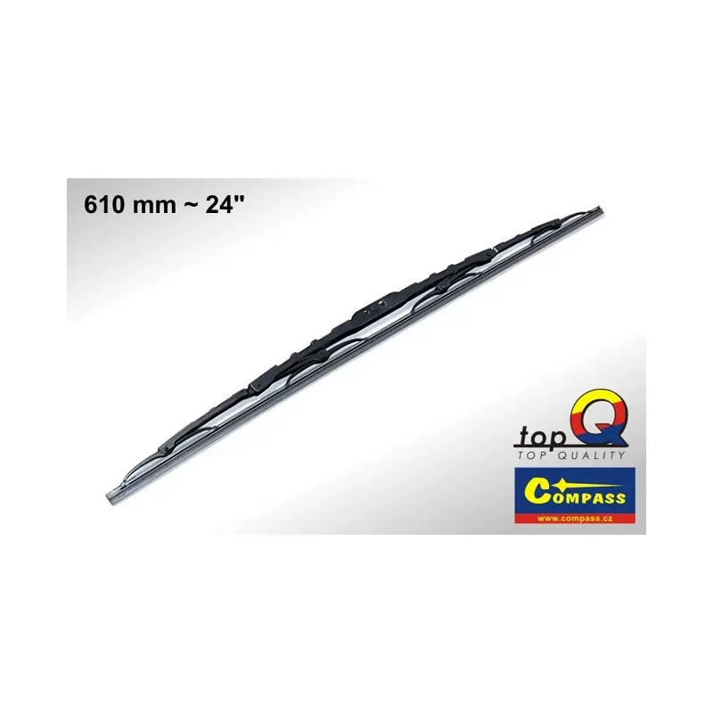 Stěrač kovový TOPQ GRAFIT 610mm COMPASS Nejprodávanější