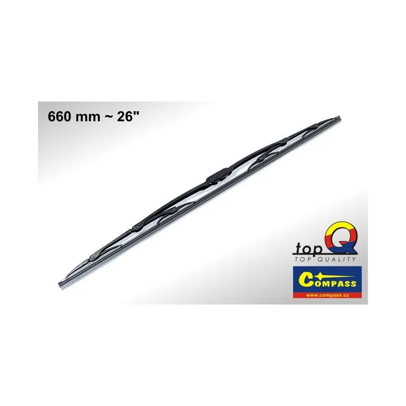 Stěrač kovový TOPQ GRAFIT 660mm COMPASS Nejlepší Cena