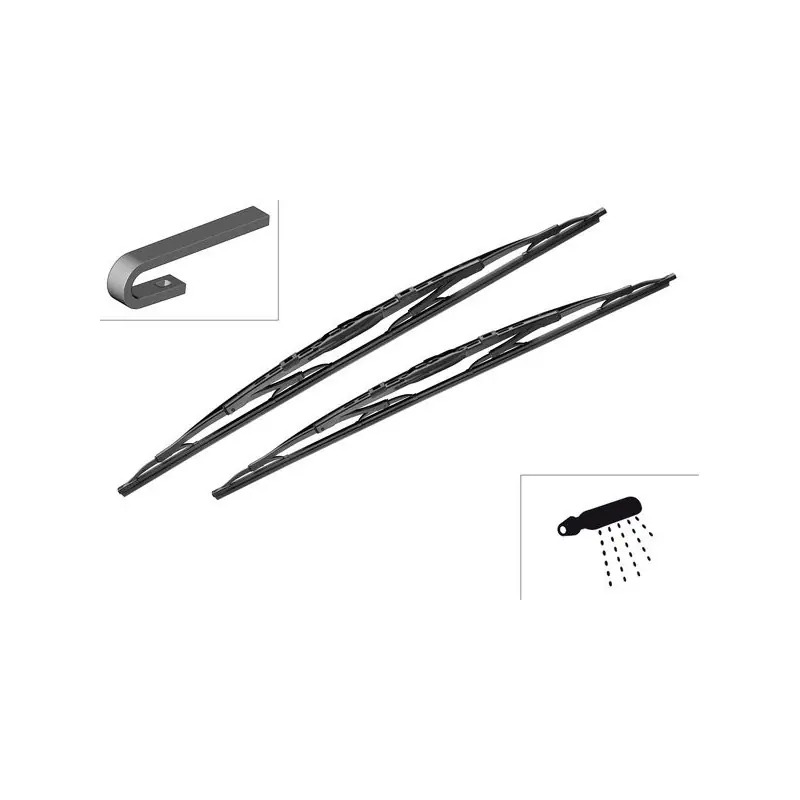Jen Po Omezenou Doba Sada stěračů BOSCH TWIN Spoiler 3397118205 700/650 mm