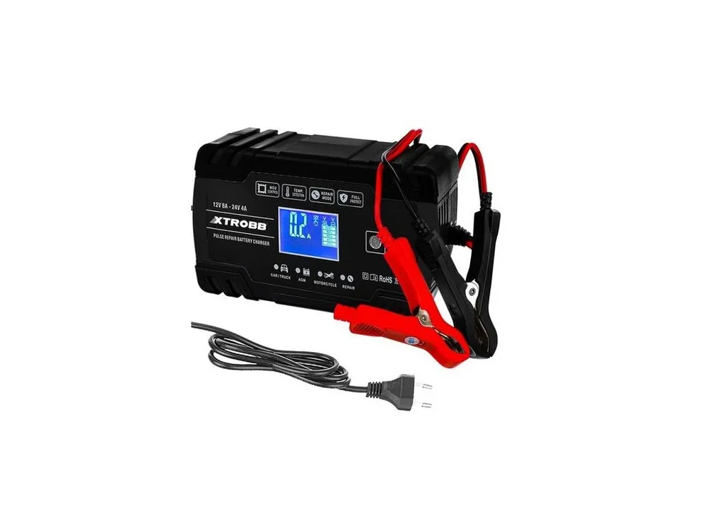 Automatická nabíječka baterií 12V/8A, 24V/4A Xtrobb 22463 Novinka