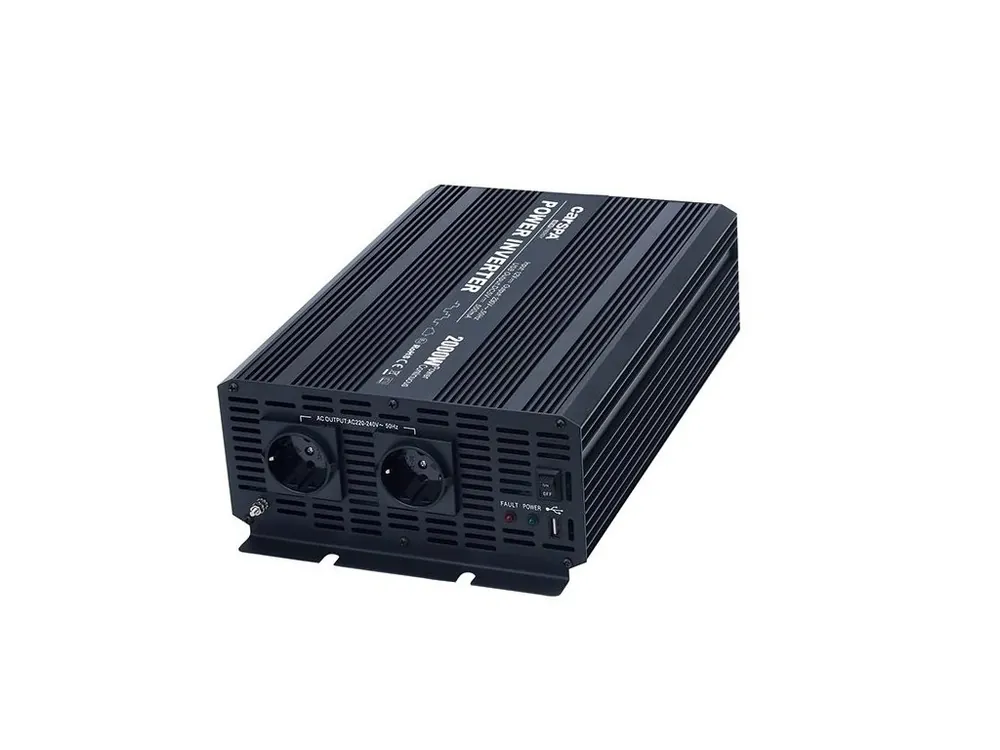Napěťový měnič Carspa CAR2KU-24 24V/230V+USB 2000W, modifikovaná sinus Odeslání Ihned