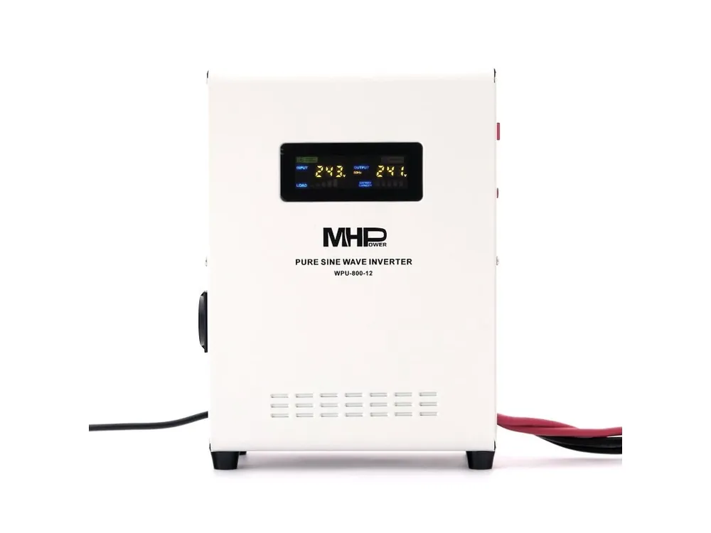 Napěťový měnič MHPower WPU-800-12 záložní zdroj, UPS, 800W, čistý sinus, 12V Finální Výprodej