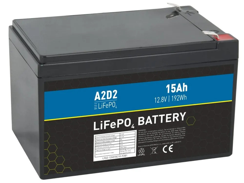 Dokud Zásoby Vydrží Baterie Avacom A2D2 - LiFePO4 12,8V 15Ah F2