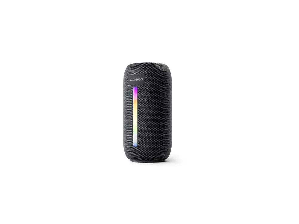 Zlevněný Platinet OMEGA Bluetooth reproduktor V5.1, 10W RMS, RGB podsvícení, baterie 1500mAh, válcový tvar