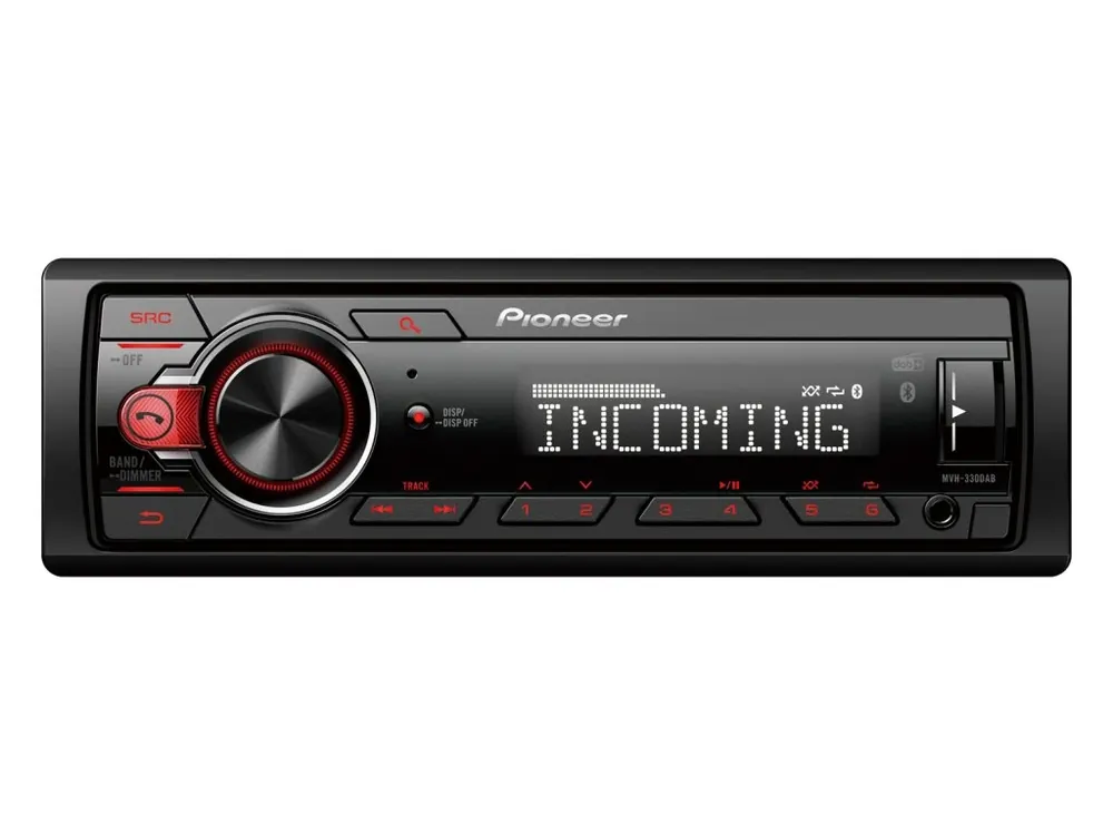 Ověřený Pioneer MVH-330DAB autorádio s USB, Bluetooth a DAB tunerem