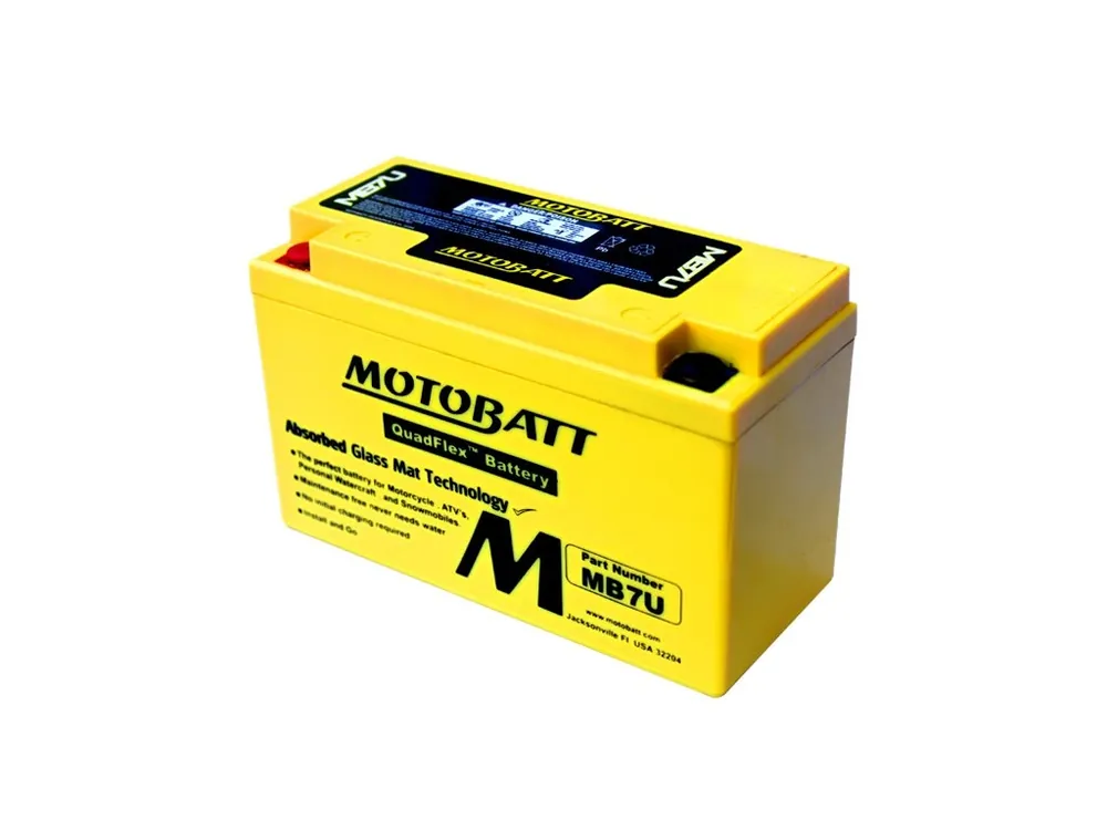 Baterie Motobatt MB7U 6,5Ah, 12V, 2 vývody Akce