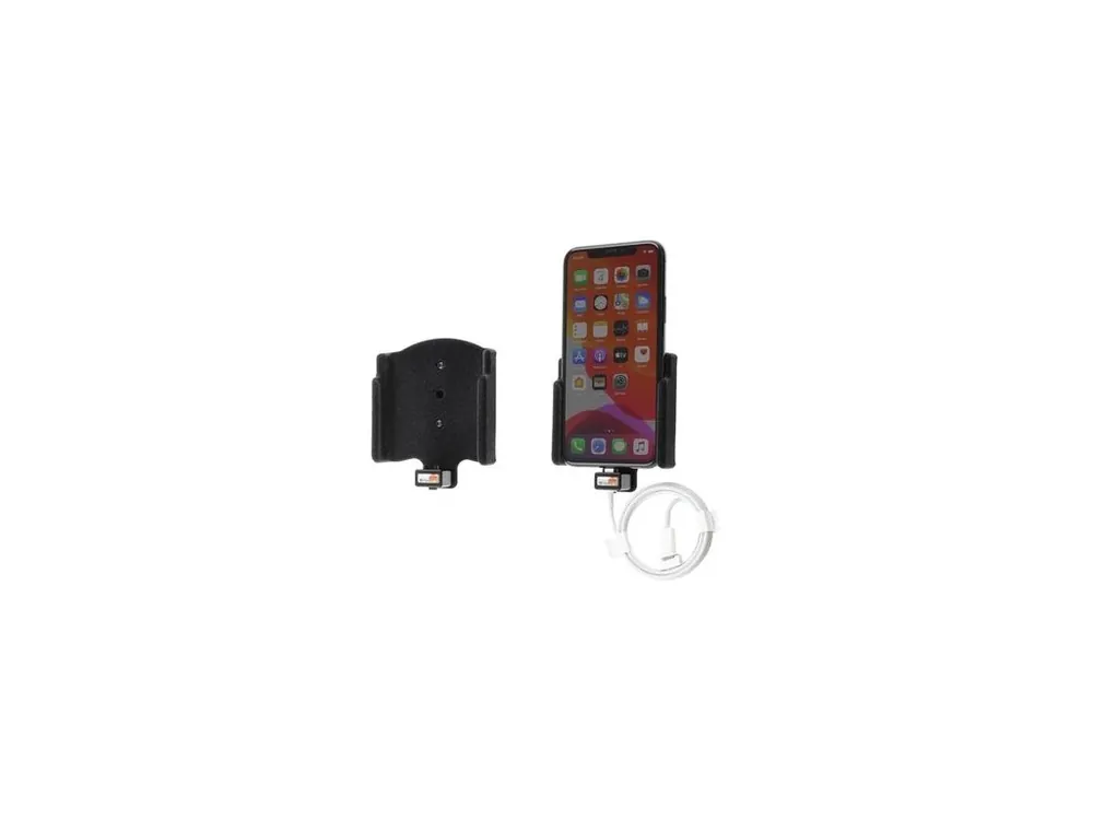 Brodit držák do auta na Apple iPhone 11 Pro v sametu, bez bouzdra, s průchodkou pro Lightning kabel Expresní Doručení